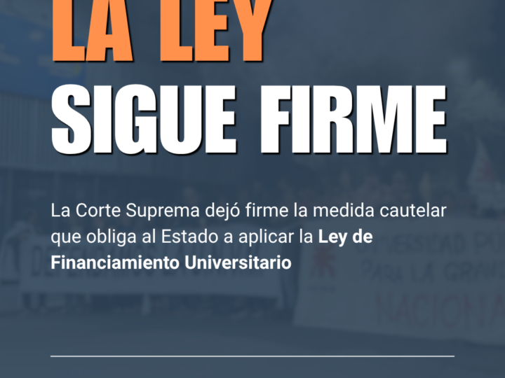 La Corte Suprema dejó firme la cautelar que obliga al Estado Nacional a aplicar la Ley de Financiamiento Universitario