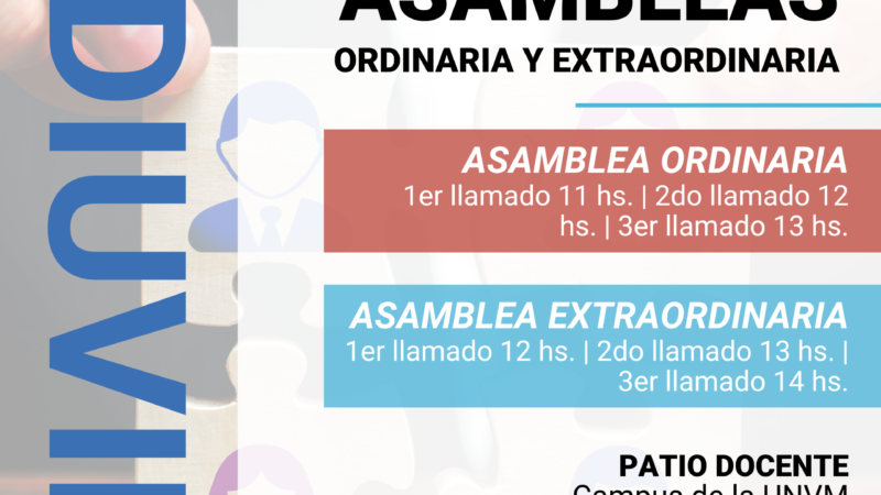 ASAMBLEAS ORDINARIA Y EXTRAORDINARIA