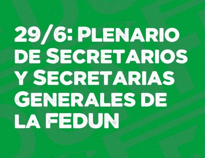 Plenario de FEDUN: el aumento no alcanza, exigimos que se cumpla la ley