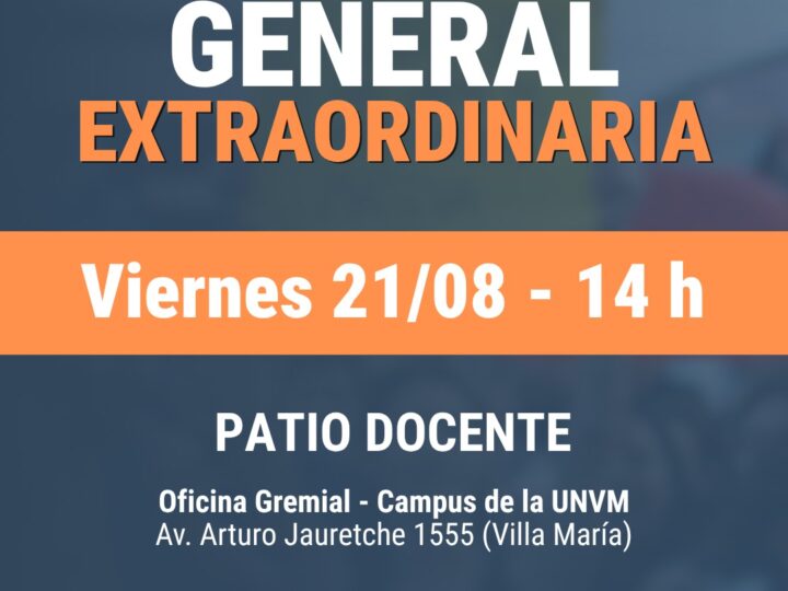 CONVOCATORIA A LA ASAMBLEA GENERAL EXTRAORDINARIA