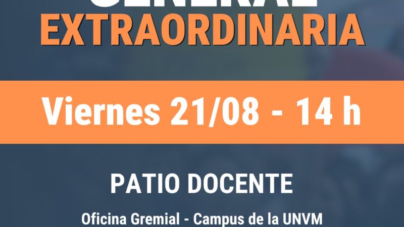 CONVOCATORIA A LA ASAMBLEA GENERAL EXTRAORDINARIA