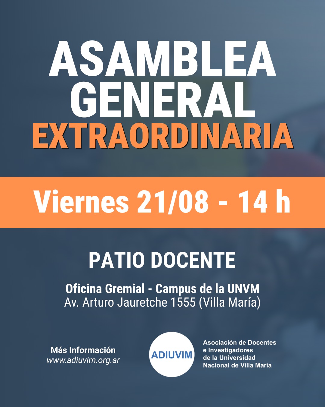 CONVOCATORIA A LA ASAMBLEA GENERAL EXTRAORDINARIA