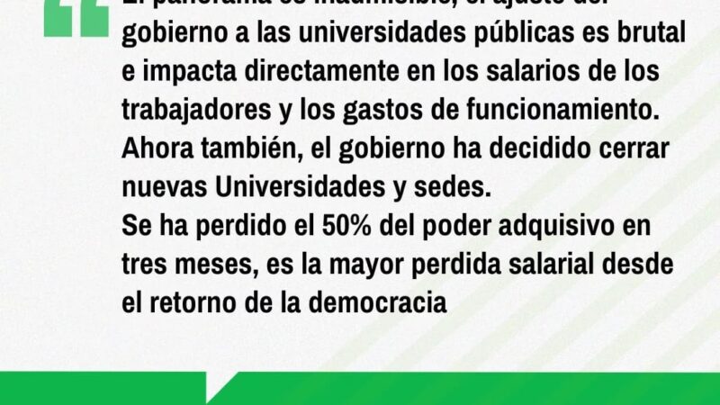 En defensa de las universidades públicas y de nuestros salarios