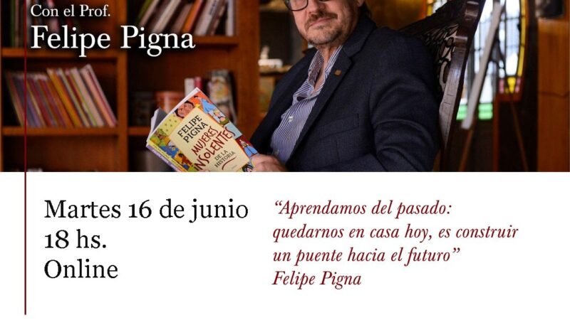 Charla debate con Felipe Pigna sobre pandemias en la historia, organizada por la FEDUN