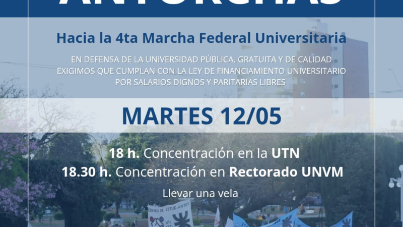¡El martes 12 todos a la Marcha!