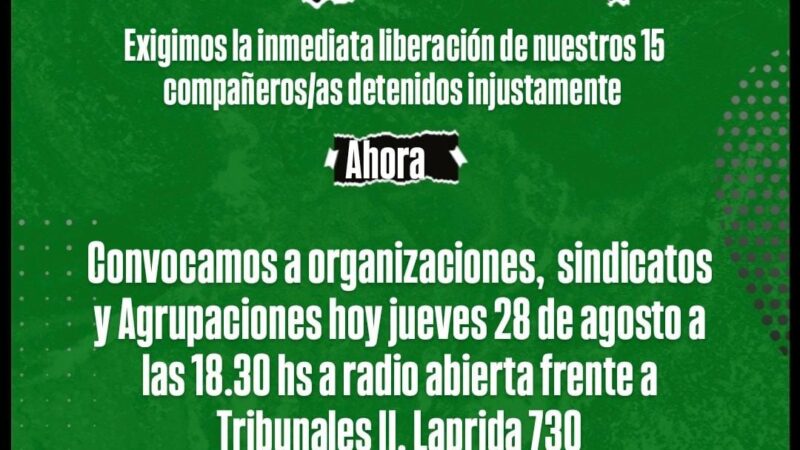 ¡No a la criminalización de la protesta!