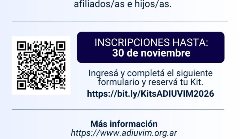 ¡Abrimos las inscripciones para que reserves tú KIT DOCENTE/ESCOLAR 2026!