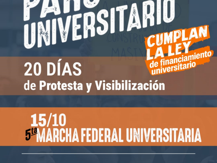 Paritaria: Nuevo rechazo a la propuesta del gobierno y anuncio de la quinta marcha universitaria