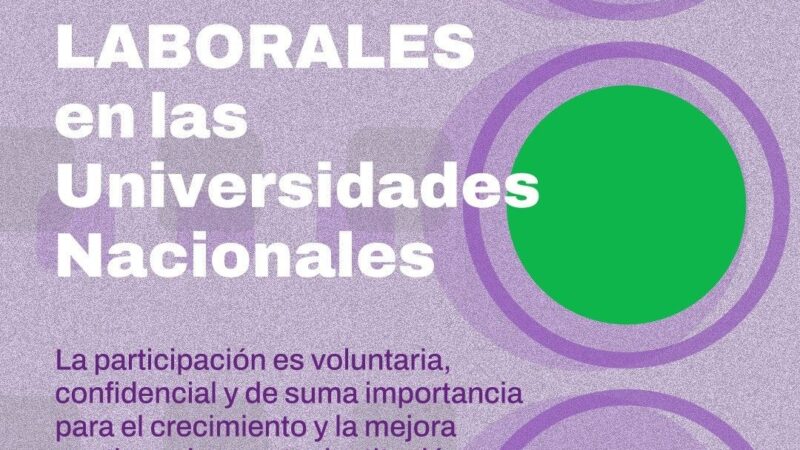 Participá del relevamiento nacional sobre condiciones laborales universitarias