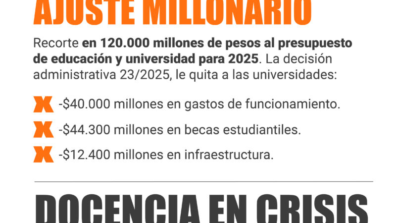 Veto, ajustes, recortes y una universidad movilizada